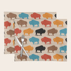Buffalo Bison Pattern 278 Placemat Gallery Image 1