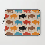 Buffalo Bison Pattern 278 Laptop Sleeve Gallery Image 1