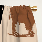 Buffalo Bison Pattern 278 Window Curtain Gallery Image 2