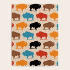 Buffalo Bison Pattern 278 Poster Gallery Image 4
