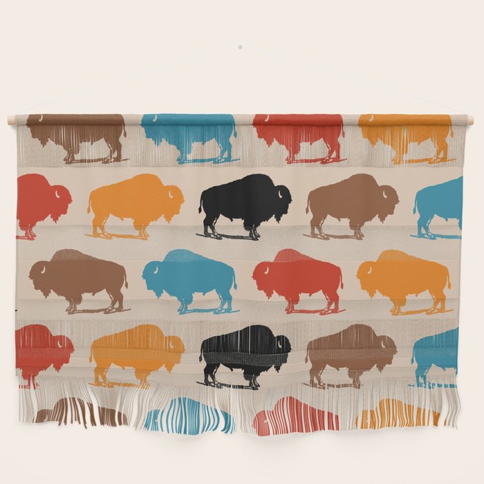 Buffalo Bison Pattern 278 Wall Hanging Gallery Image 1
