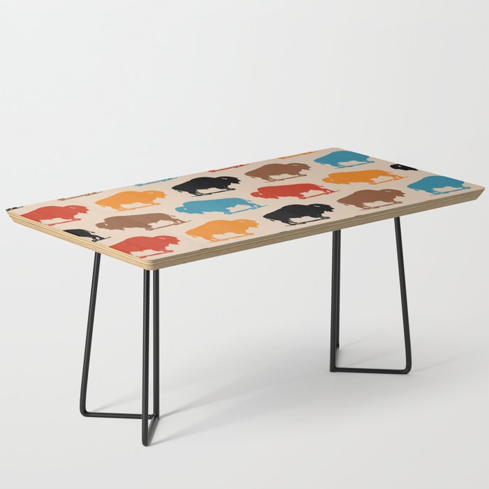 Buffalo Bison Pattern 278 Coffee Table Gallery Image 1