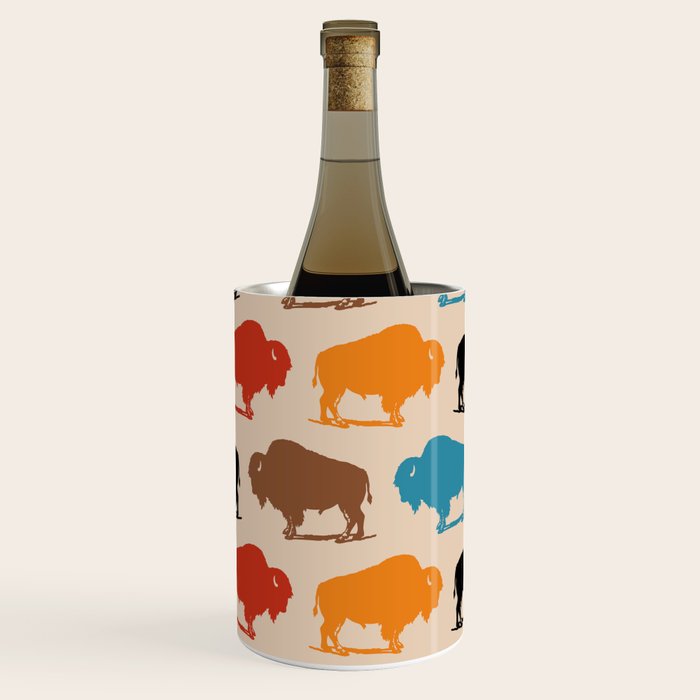 Buffalo Bison Pattern 278 Wine Chiller Gallery Image 2