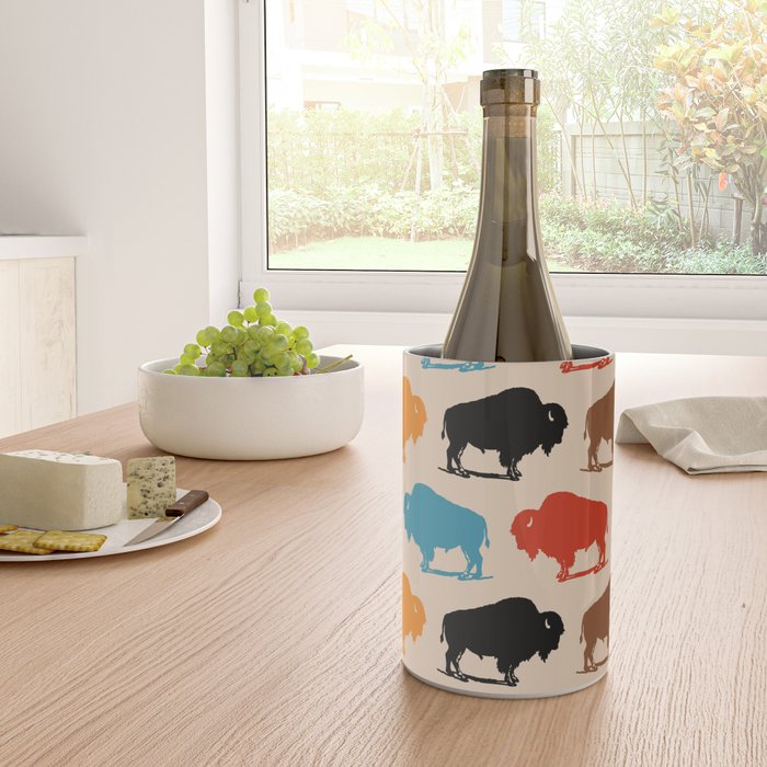 Buffalo Bison Pattern 278 Wine Chiller Gallery Image 4