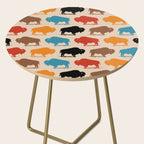 Buffalo Bison Pattern 278 Side Table Gallery Image 2
