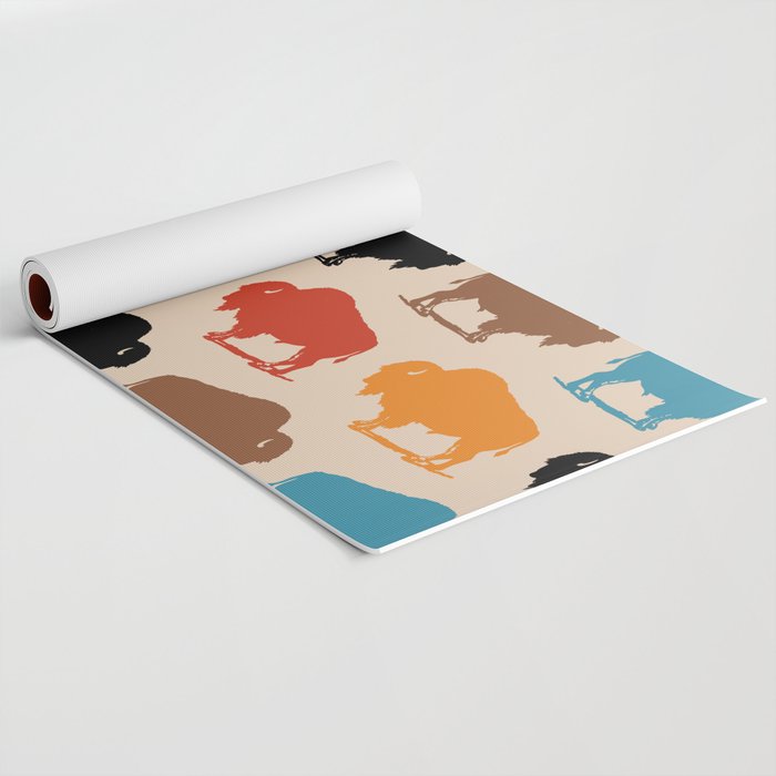 Buffalo Bison Pattern 278 Yoga Mat Gallery Image 2