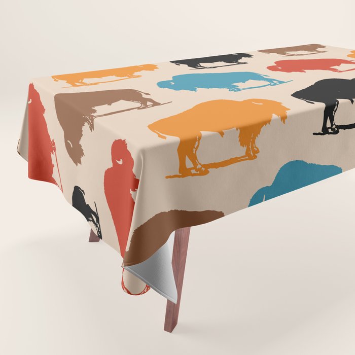 Buffalo Bison Pattern 278 Tablecloth Gallery Image 1