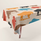 Buffalo Bison Pattern 278 Tablecloth Gallery Image 1