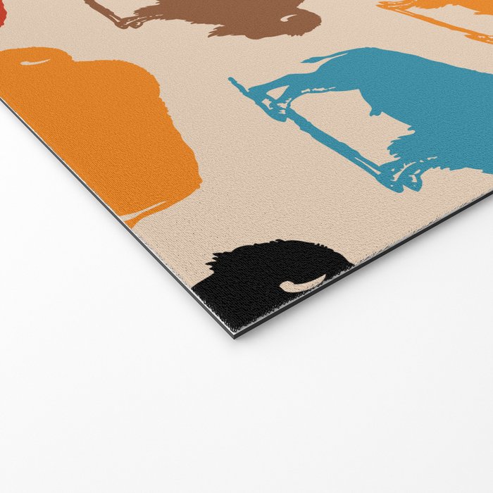 Buffalo Bison Pattern 278 Welcome Mat Gallery Image 2