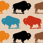 Buffalo Bison Pattern 278 Coffee Mug Gallery Image 2