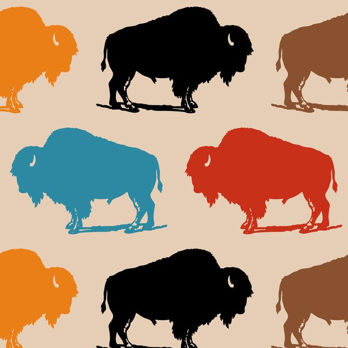 Buffalo Bison Pattern 278 Coffee Mug Gallery Image 2