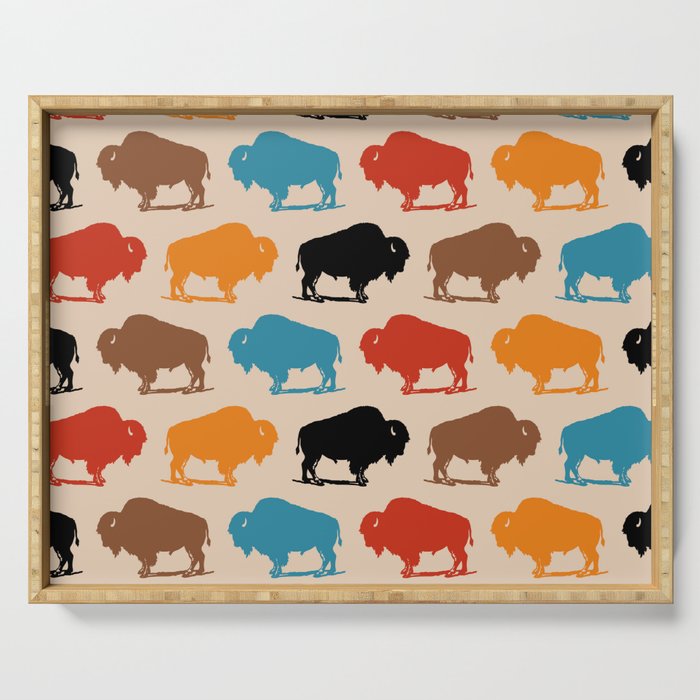 Buffalo Bison Pattern 278 Serving Tray Gallery Image 1