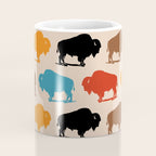 Buffalo Bison Pattern 278 Coffee Mug Gallery Image 4