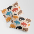 Buffalo Bison Pattern 278 Pillow Sham Gallery Image 3