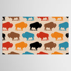Buffalo Bison Pattern 278 Tablecloth Gallery Image 2