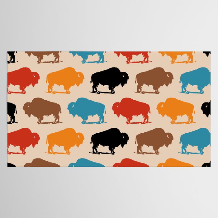 Buffalo Bison Pattern 278 Tablecloth Gallery Image 2