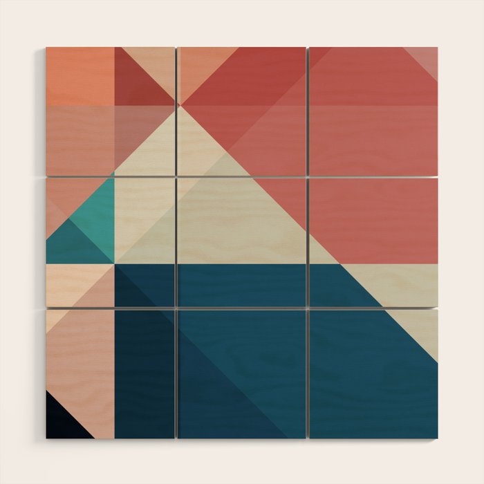 Geometric 1703 Wood Wall Art Gallery Image 1