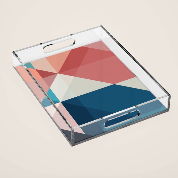 Geometric 1703 Acrylic Tray Gallery Image 1