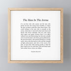 The Man In The Arena by Theodore Roosevelt Mini Art Print Gallery Image 1