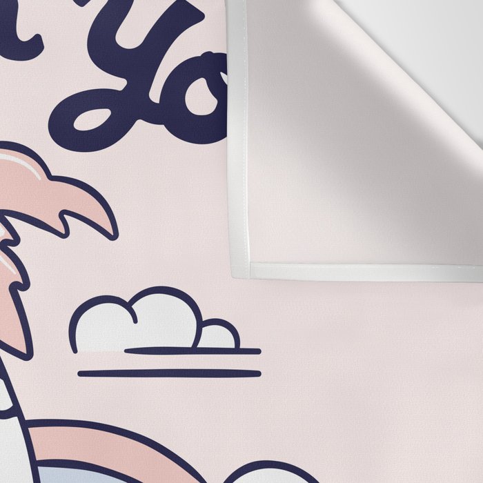 LEAN ON YOUR FRIENDS (BLUE/PINK) Wall Tapestry Gallery Image 3