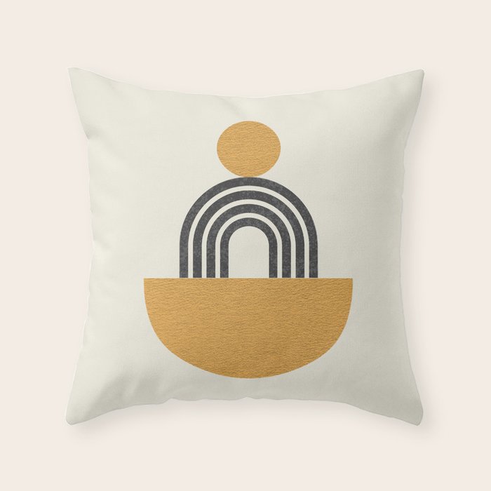 Composition - Arch Balance Throw Pillow Gallery Image 1