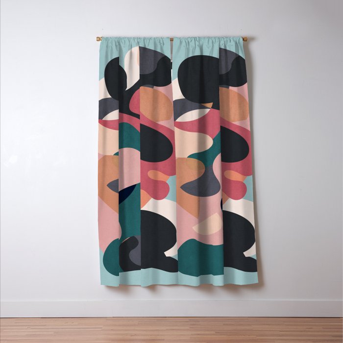 Abstract Shapes 6 Window Curtain Gallery Image 3