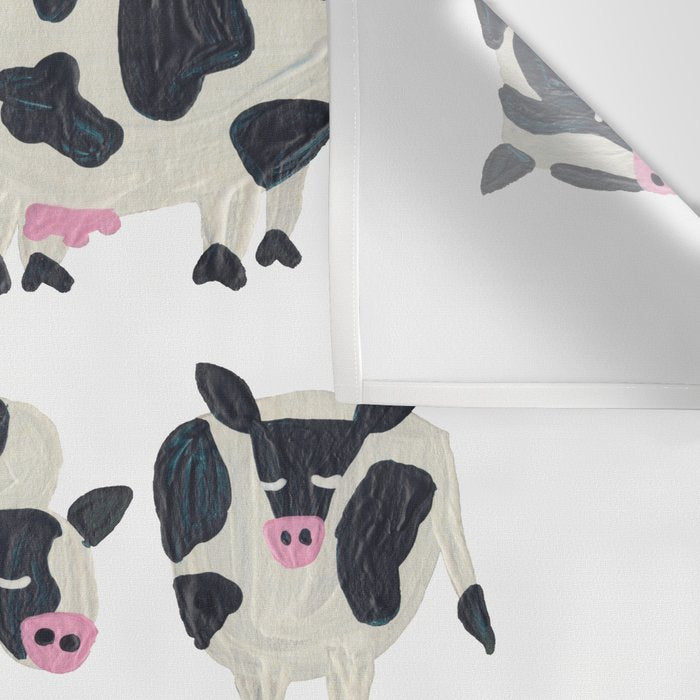 Cow Collection - White Wall Tapestry Gallery Image 3