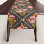 Mushrooms and Moons - Dark Table Runner Gallery Image 1