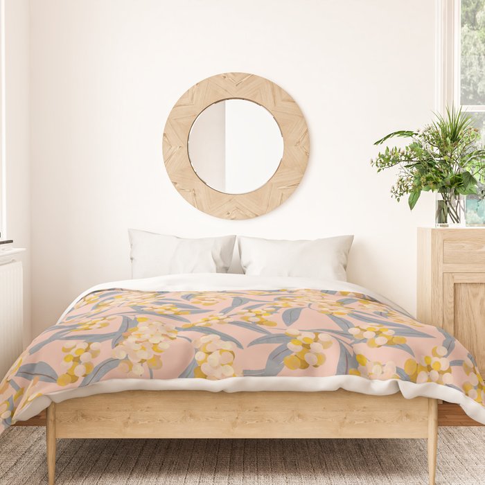  Acacia retinoides plant Duvet Cover Gallery Image 3