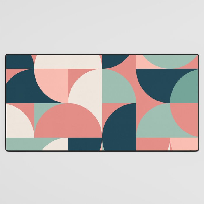 Mid Century Geometric 23C Desk Mat Gallery Image 3