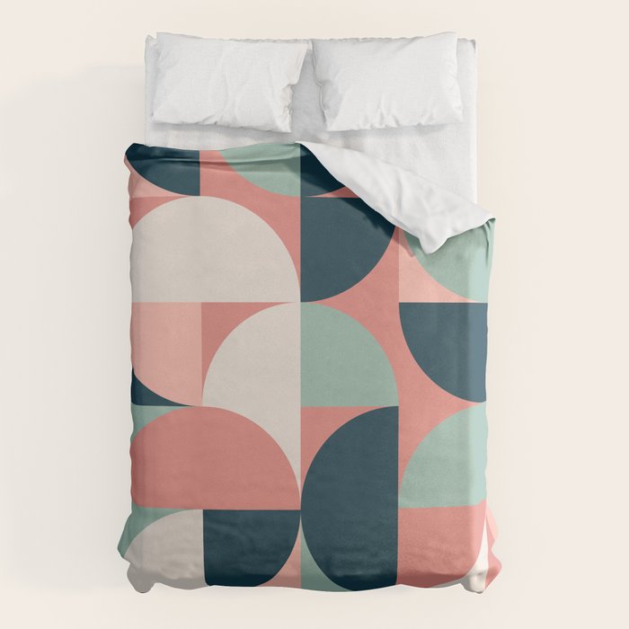 Mid Century Geometric 23C Duvet Cover Gallery Image 6