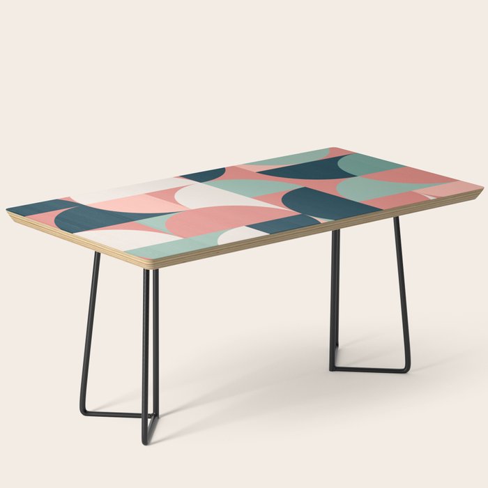 Mid Century Geometric 23C Coffee Table Gallery Image 1