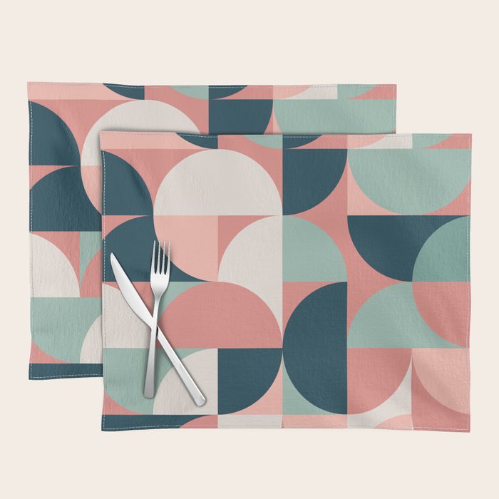 Mid Century Geometric 23C Placemat Gallery Image 1