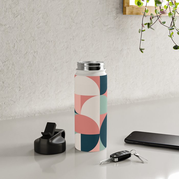 Mid Century Geometric 23C Water Bottle Gallery Image 4