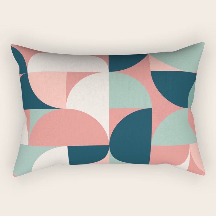 Mid Century Geometric 23C Rectangular Pillow Gallery Image 1