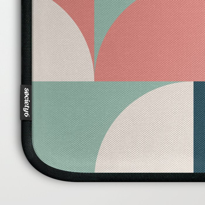 Mid Century Geometric 23C Laptop Sleeve Gallery Image 3