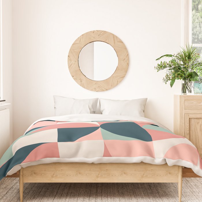 Mid Century Geometric 23C Duvet Cover Gallery Image 3