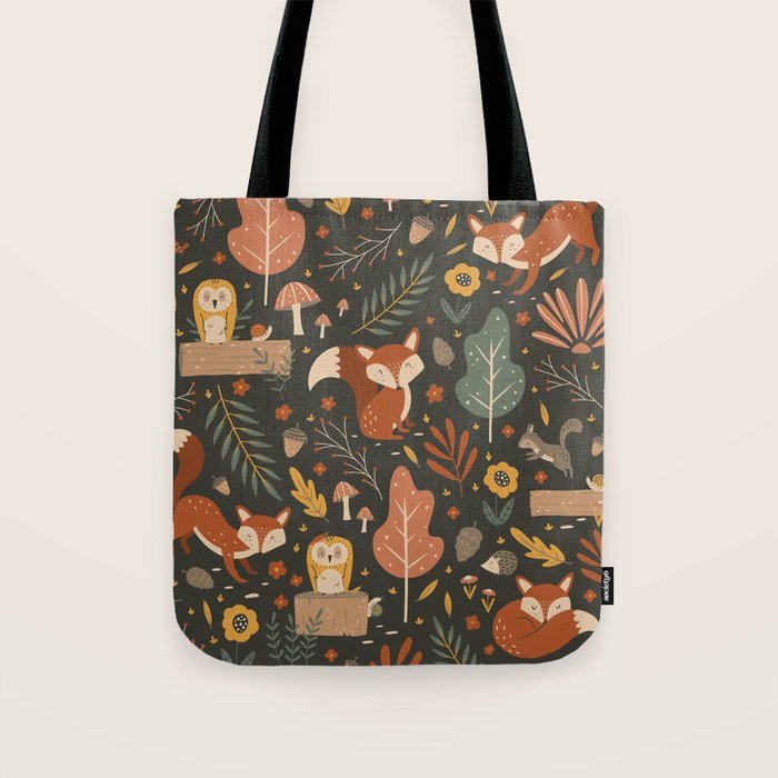 Woodland Critters Tote Bag Gallery Image 1
