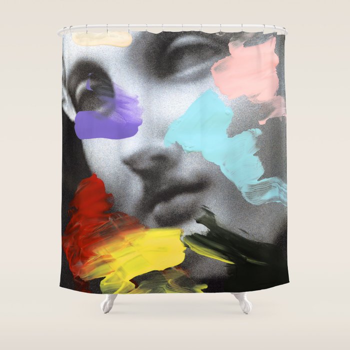 Composition 458 Shower Curtain Gallery Image 1