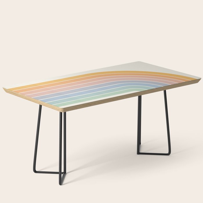 Gradient Arch XIII Retro Mid Century Modern Rainbow Coffee Table Gallery Image 1