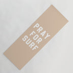 Pray for Surf - sand color Yoga Mat Gallery Image 1