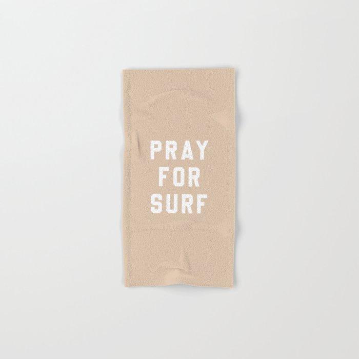 Pray for Surf - sand color Bath Towel Gallery Image 1