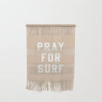 Pray for Surf - sand color Wall Hanging Gallery Image 1