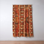 Seley 16th Century Antique Persian Carpet Print Window Curtain Gallery Image 3