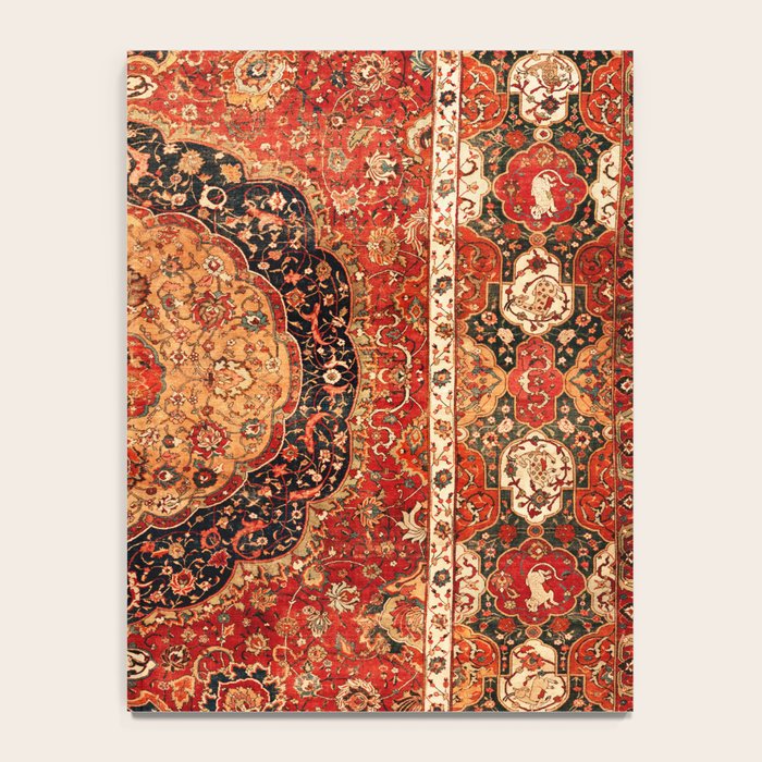 Seley 16th Century Antique Persian Carpet Print Notebook Gallery Image 4