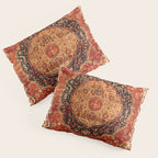 Seley 16th Century Antique Persian Carpet Print Pillow Sham Gallery Image 3