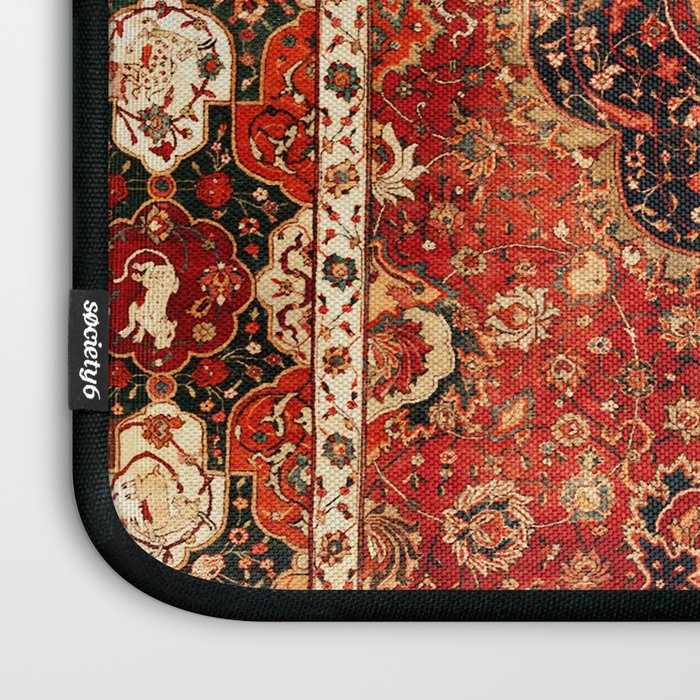 Seley 16th Century Antique Persian Carpet Print Laptop Sleeve Gallery Image 3