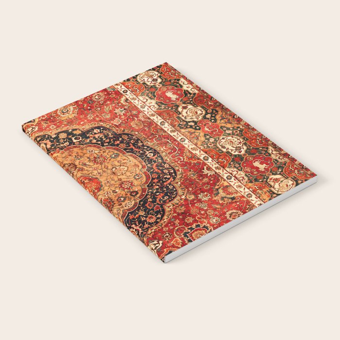 Seley 16th Century Antique Persian Carpet Print Notebook Gallery Image 1