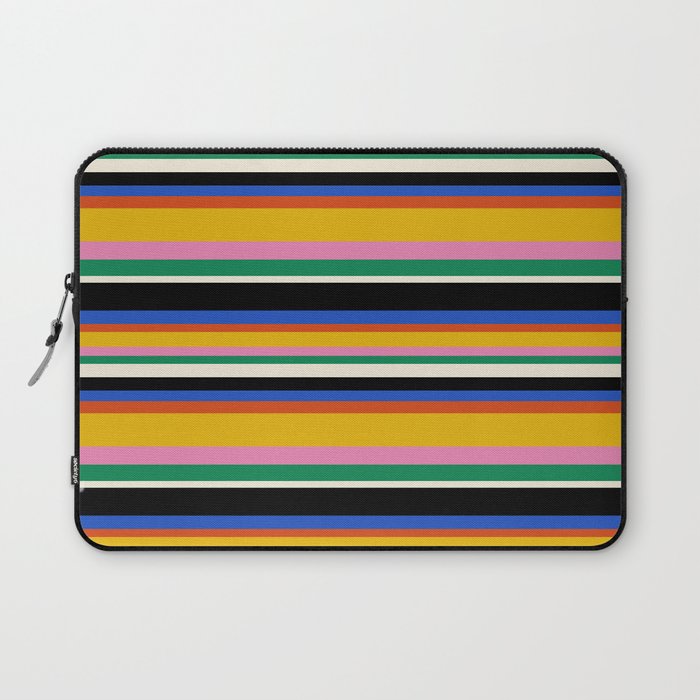 Classic Stripes XIII - Bold Retro Laptop Sleeve Gallery Image 1