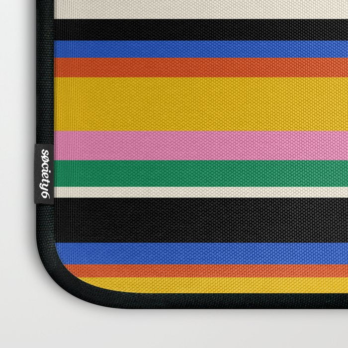 Classic Stripes XIII - Bold Retro Laptop Sleeve Gallery Image 3